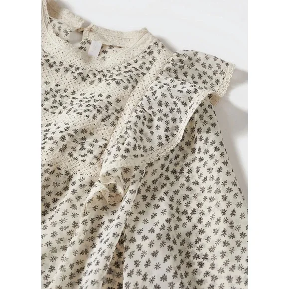 Mango Cream Patterned Blouse - Picture 3 of 6